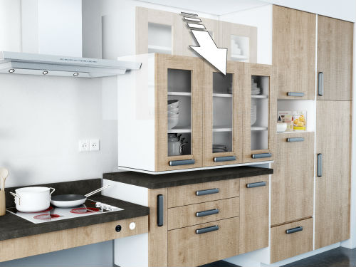 Plan de travail cuisine réglable en hauteur