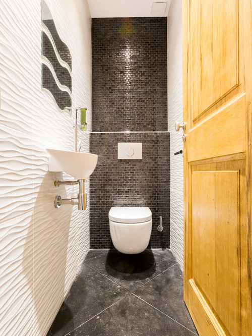 Carrelage wc marron