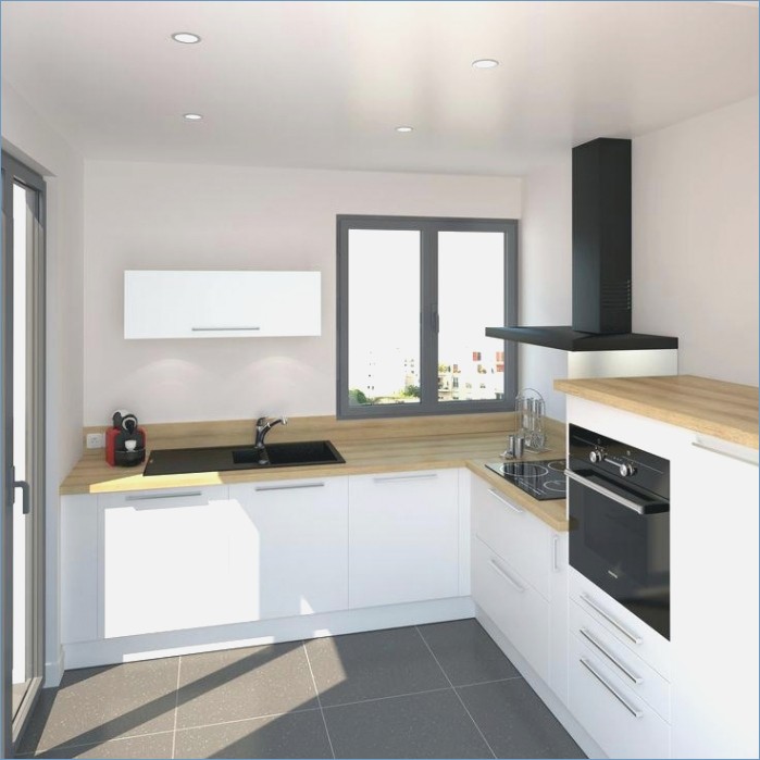 Modele de cuisine blanc laque