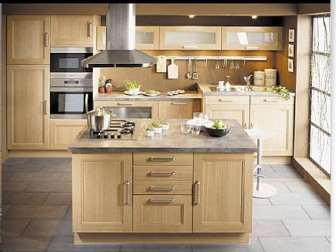 Photo cuisine bois clair