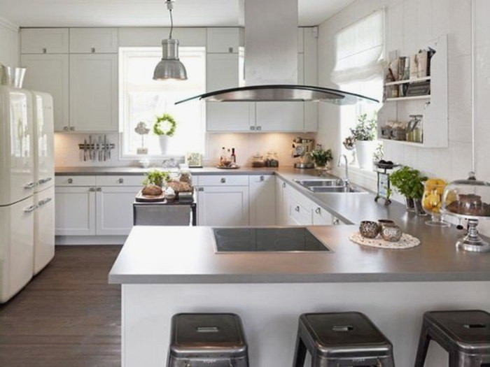 Modele cuisine ouverte avec bar