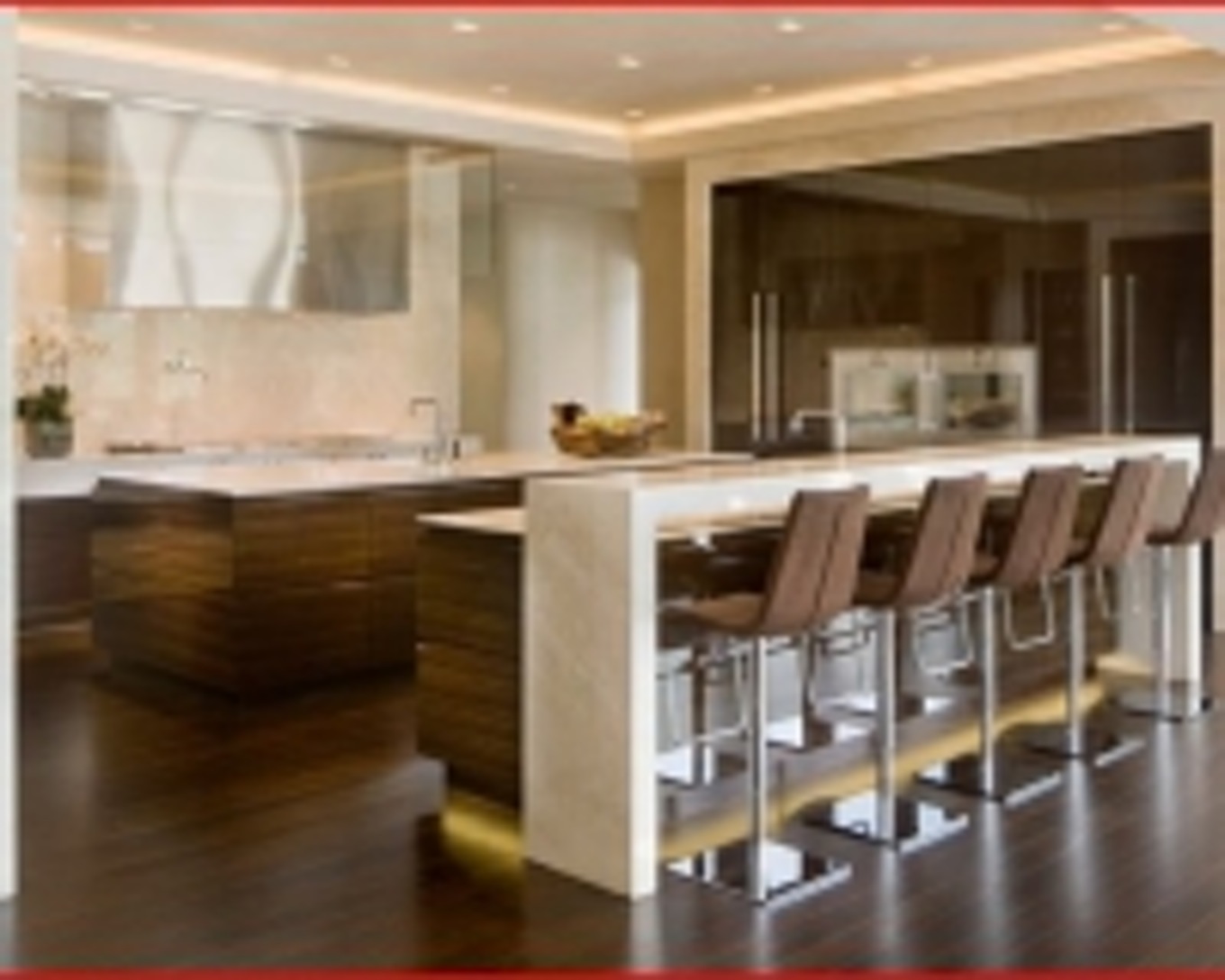 Modele petite cuisine avec bar