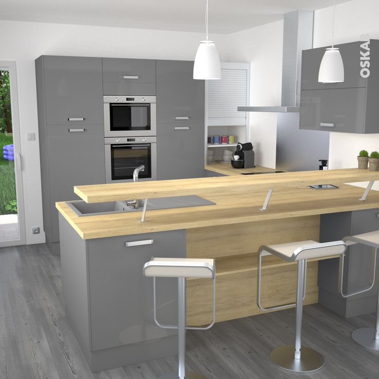Modele de cuisine americaine bois