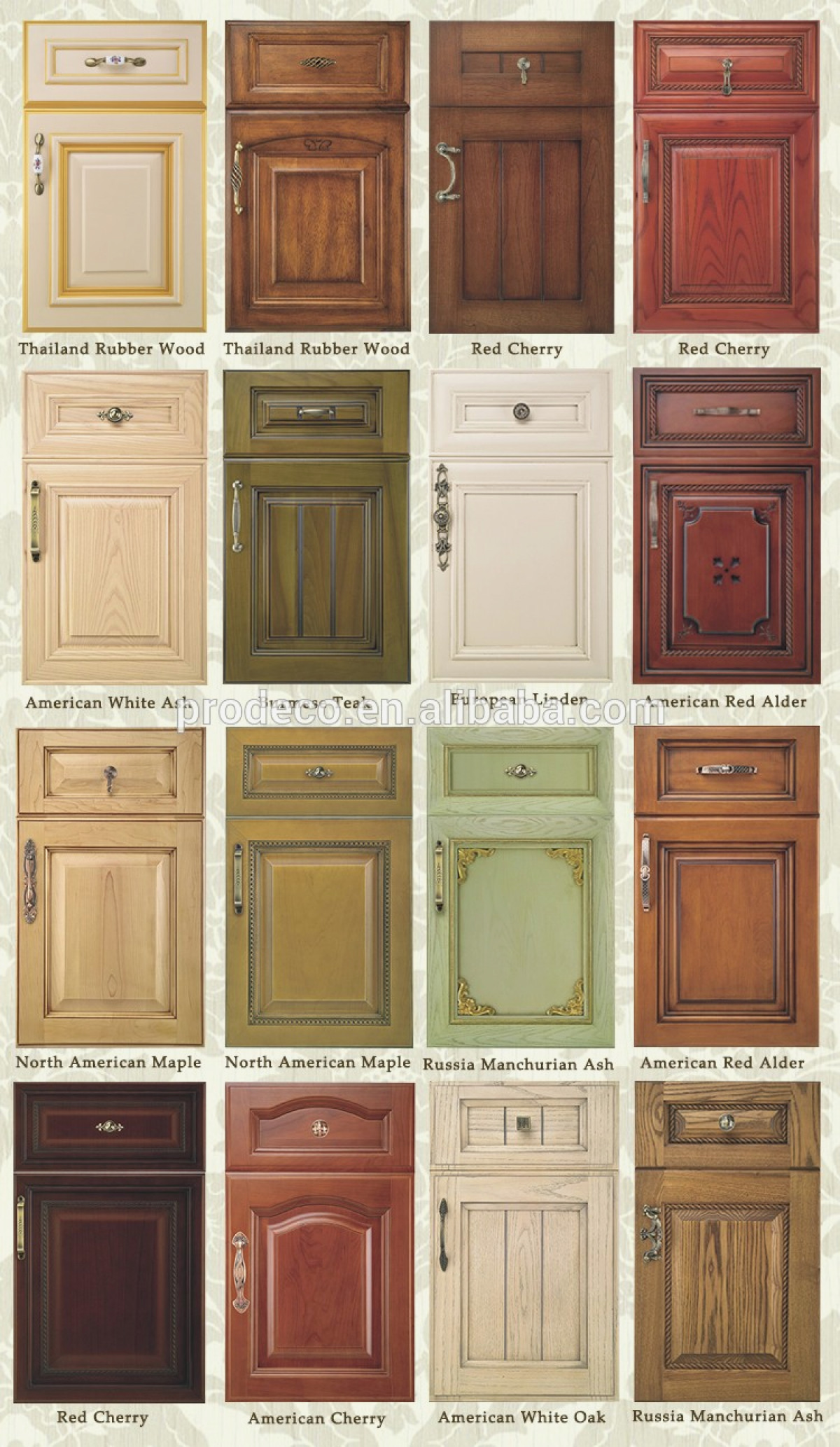 Porte d'armoire de cuisine en bois
