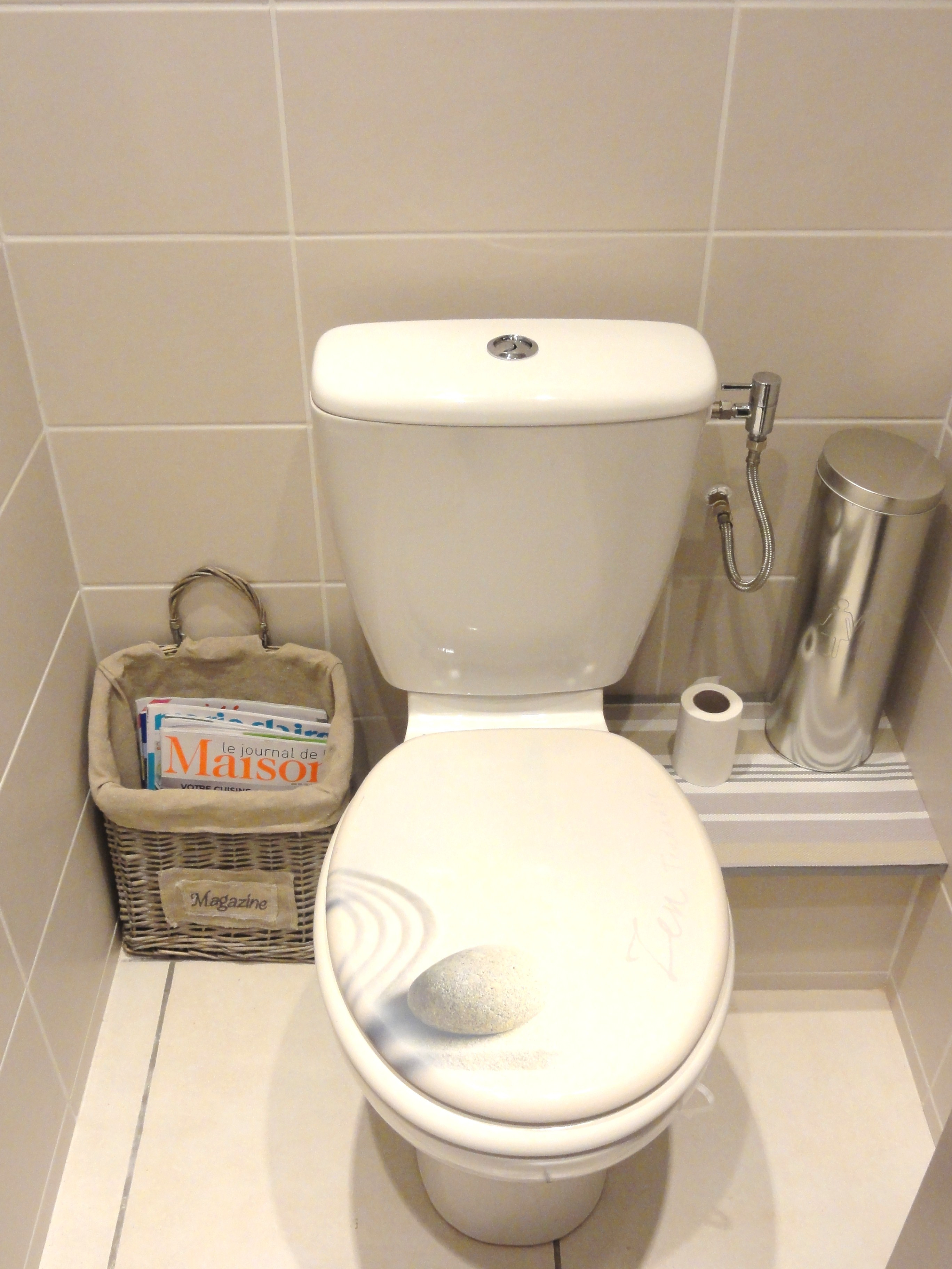 Carrelage wc beige