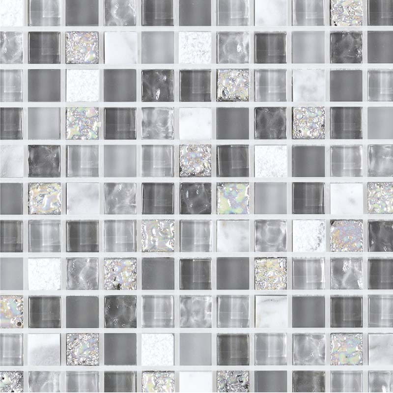 Carrelage mosaique gris