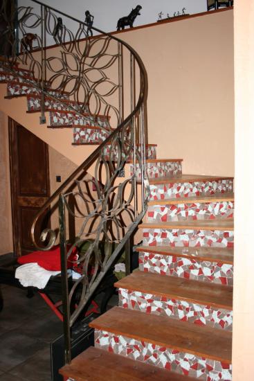 Carrelage mosaique escalier