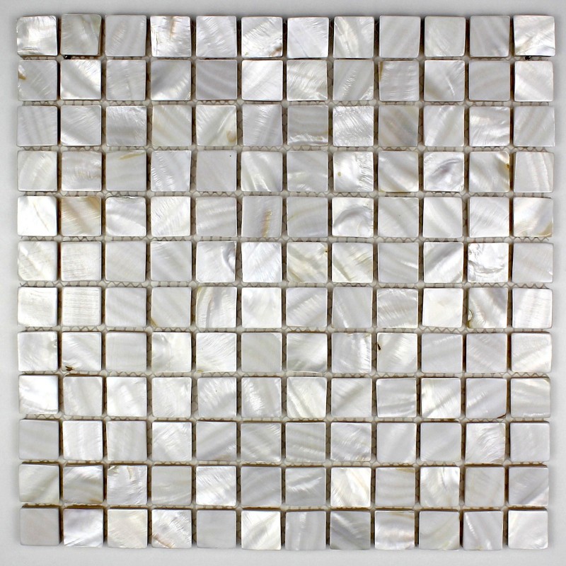 Carrelage mosaique salle de bain nacre