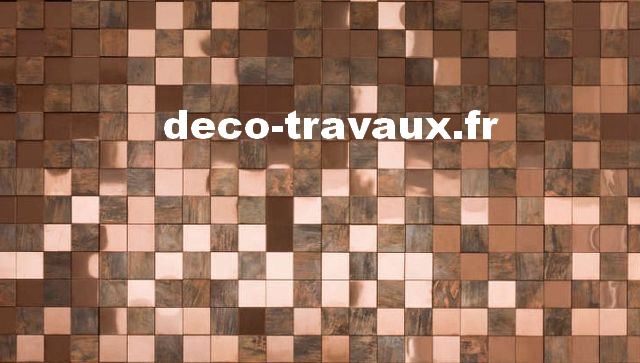Carrelage mosaique metal