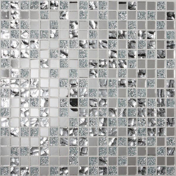 Carrelage adhesif argent
