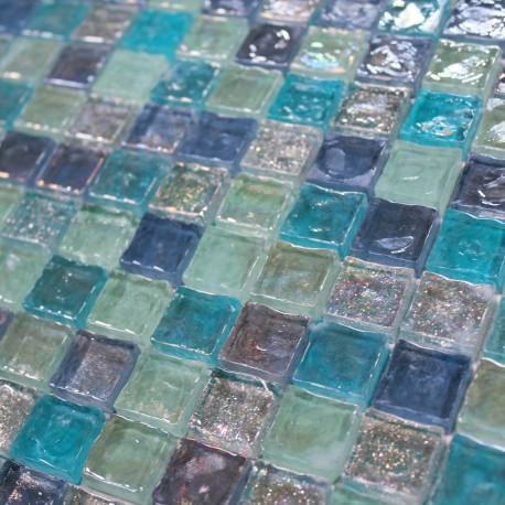 Carrelage mosaique turquoise