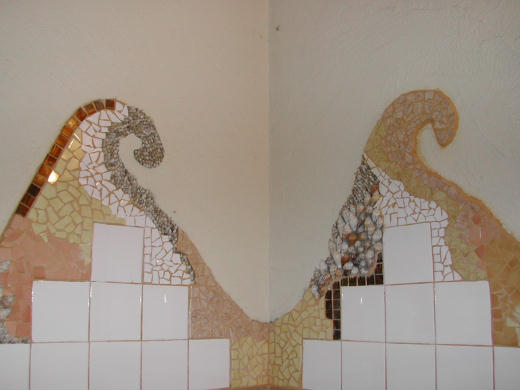 Mosaique carrelage recup