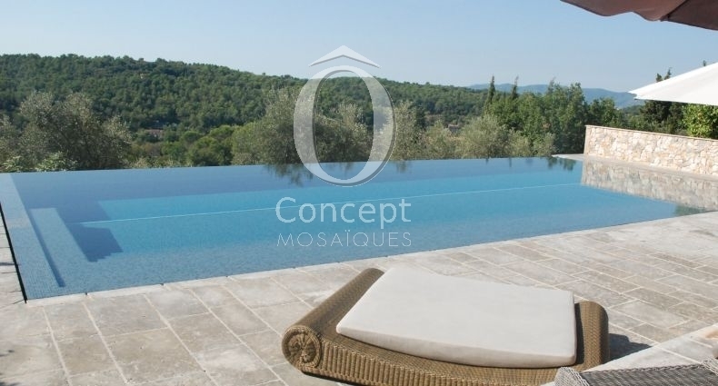 Carrelage blanc piscine