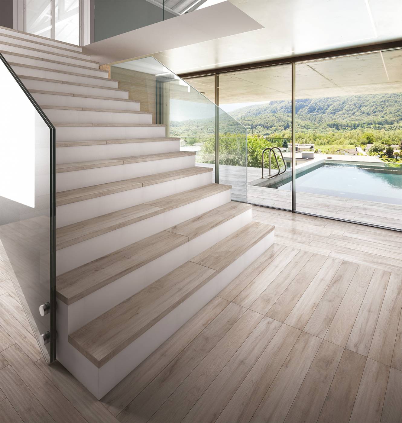 Carrelage aspect bois interieur