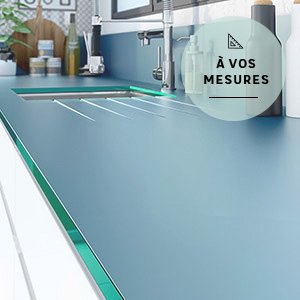 Plan de travail sur mesure de cuisine