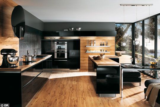 Modele de cuisine en noir