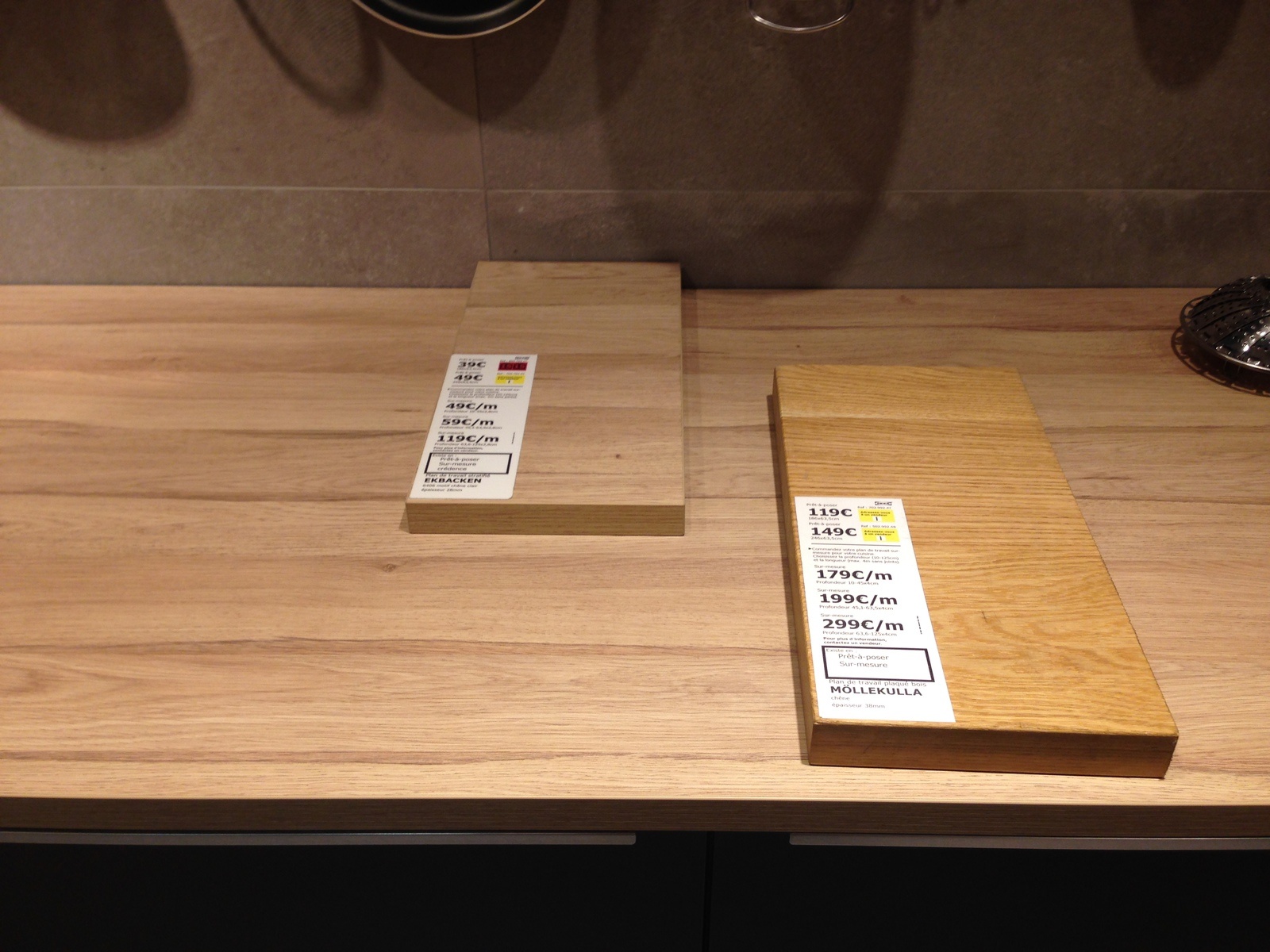Ikea cuisine plan de travail stratifié