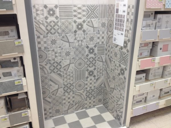 Carrelage gatsby gris