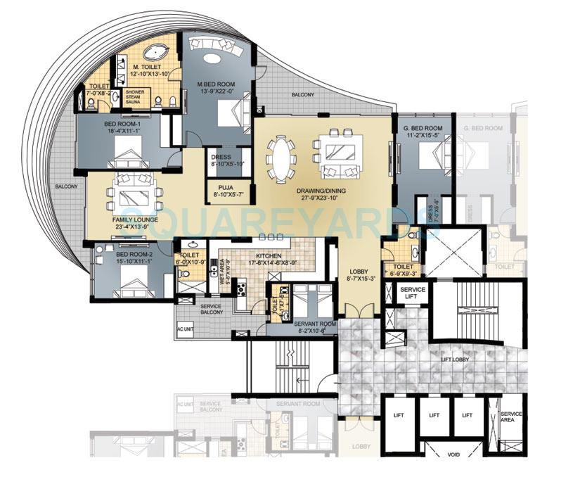 Multi cuisine restaurant plan