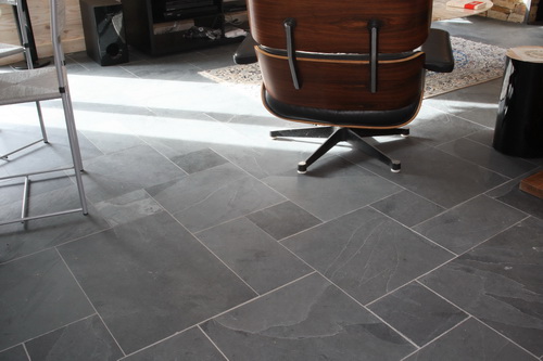 Carrelage terrasse gris ardoise