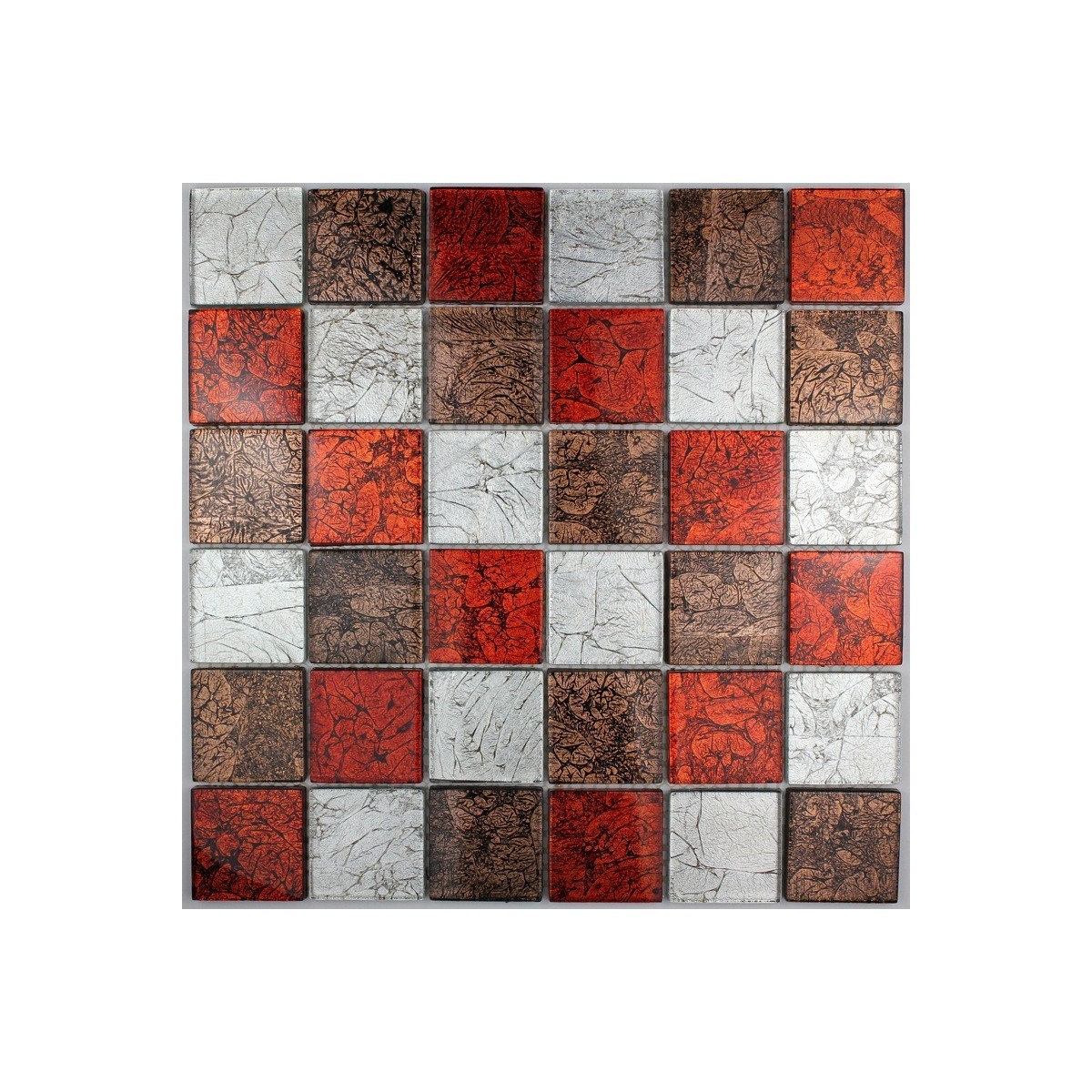 Carrelage salle de bain mosaique orange
