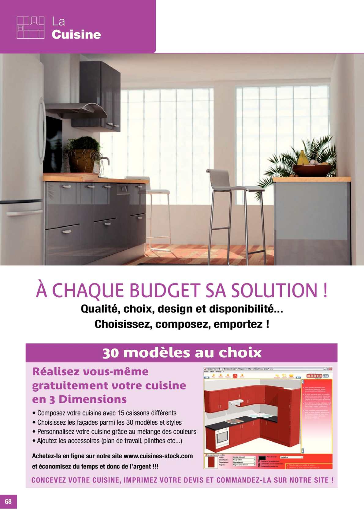 Plan travail cuisine vial