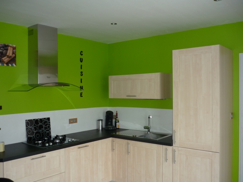 Deco cuisine peinture verte
