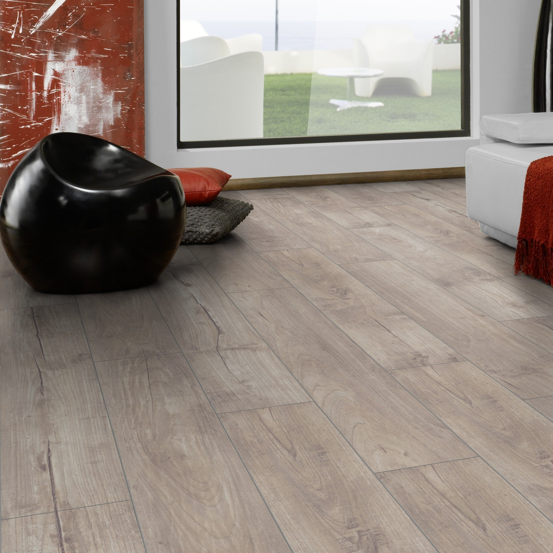 Carrelage imitation parquet couleur teck