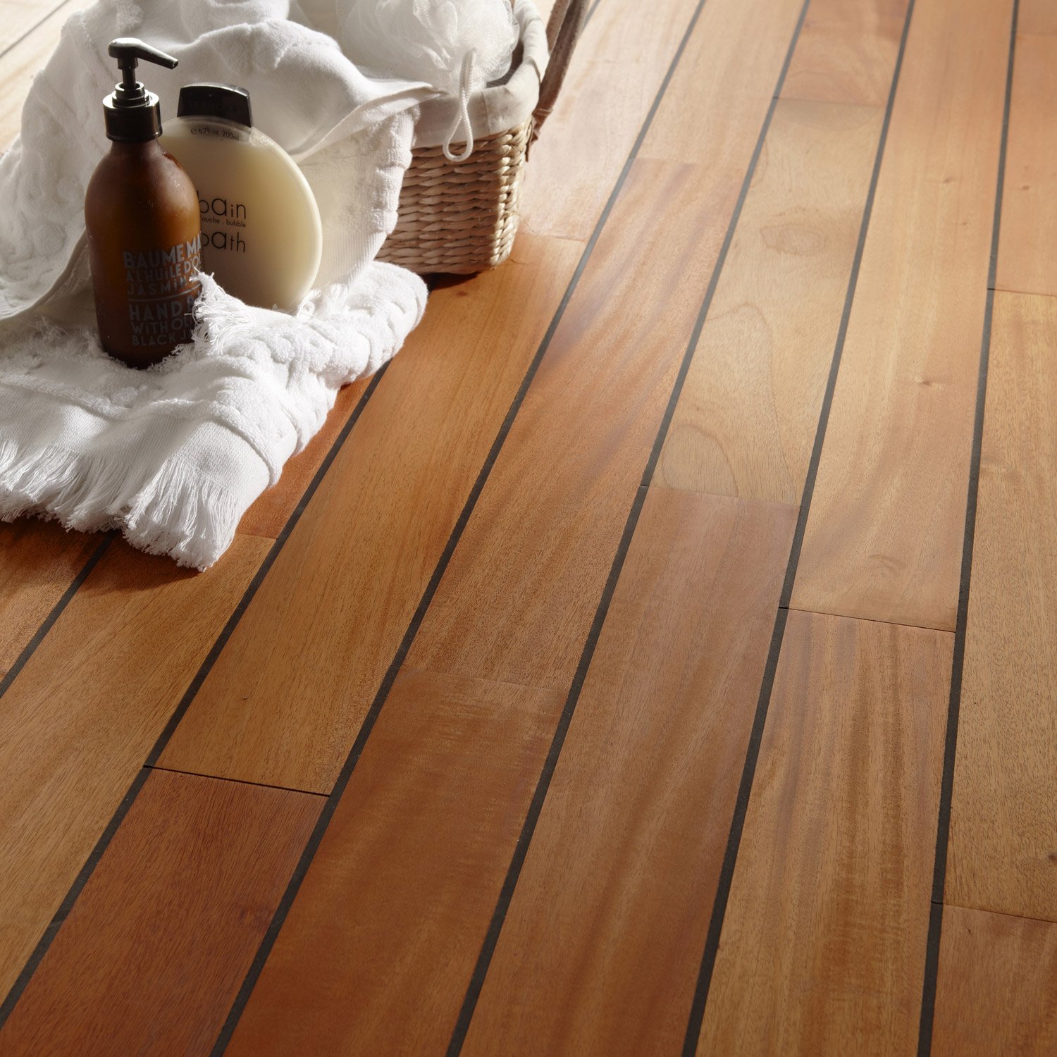 Carrelage parquet blanchi