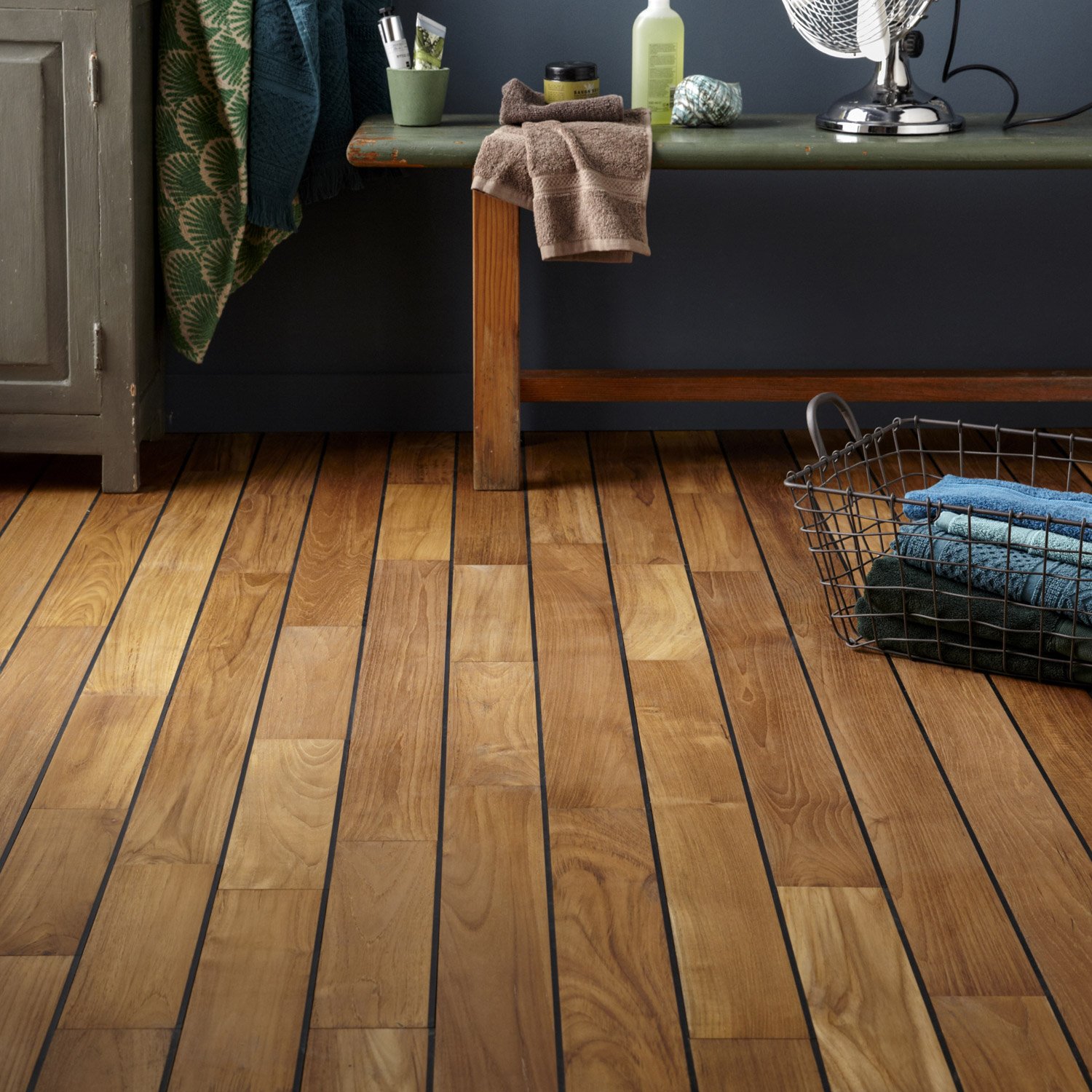 Carrelage sur parquet massif