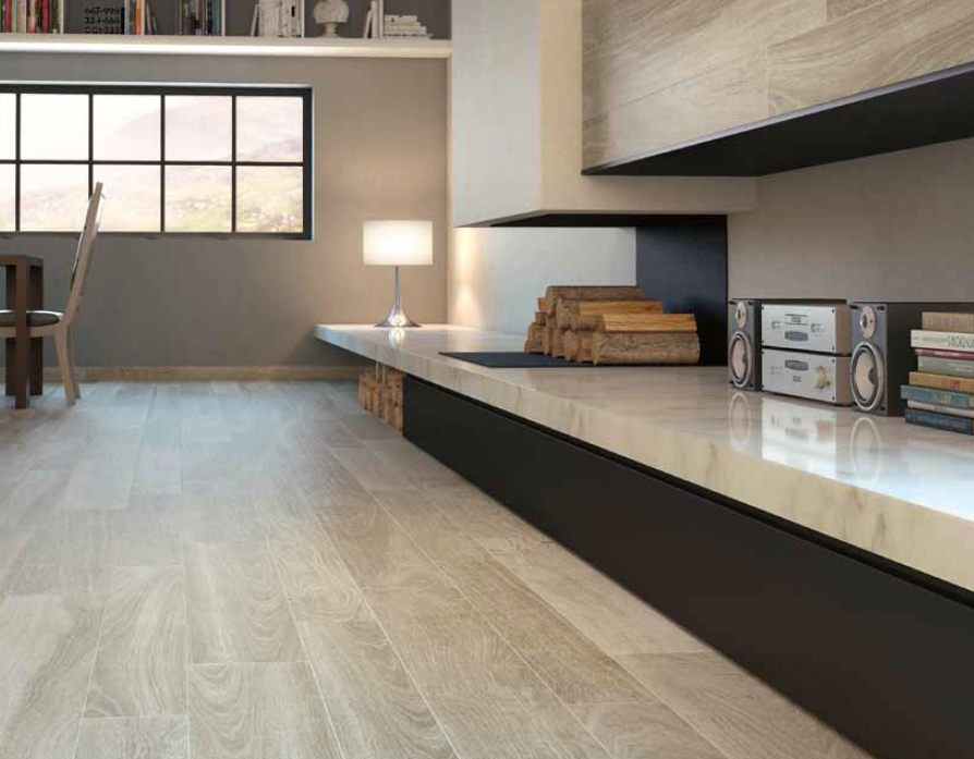 Carrelage imitation parquet grande largeur