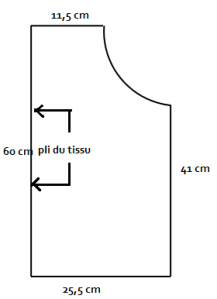 Patron tablier de cuisine petite fille