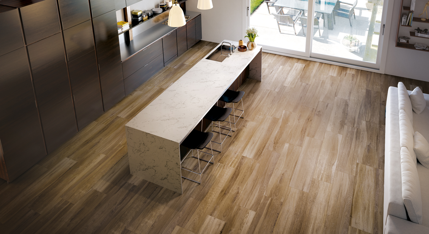 Carrelage imitation parquet aequa