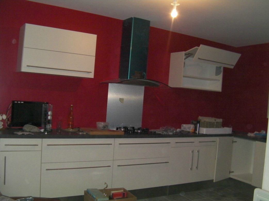 Deco cuisine peinture rouge