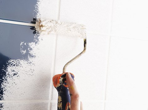 Peinture carrelage blanc brillant