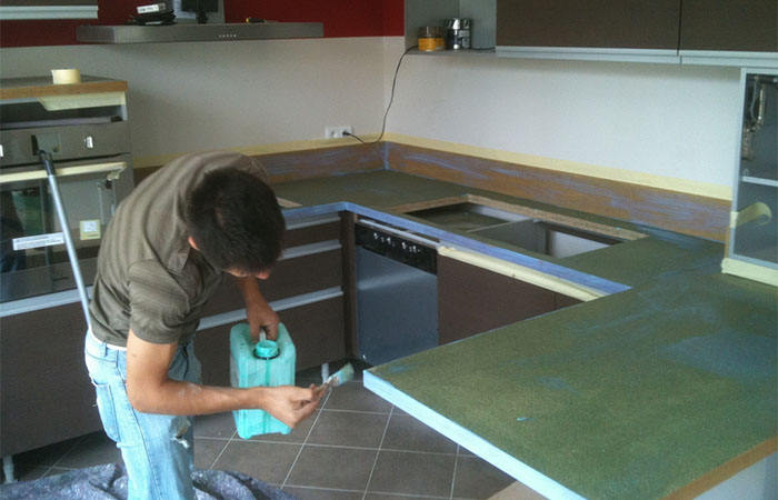 Peindre Plan De Travail Cuisine