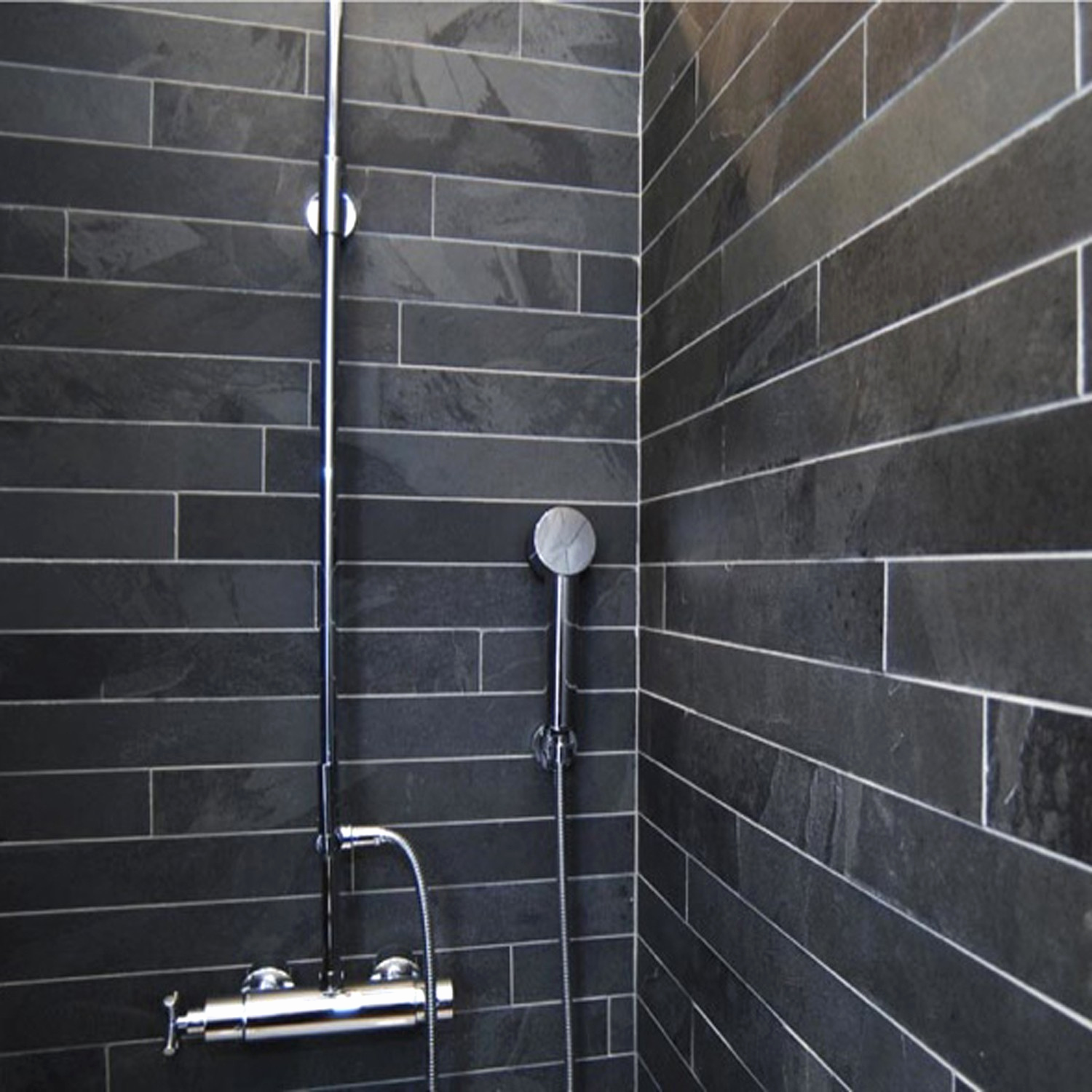 Carrelage ardoise douche italienne