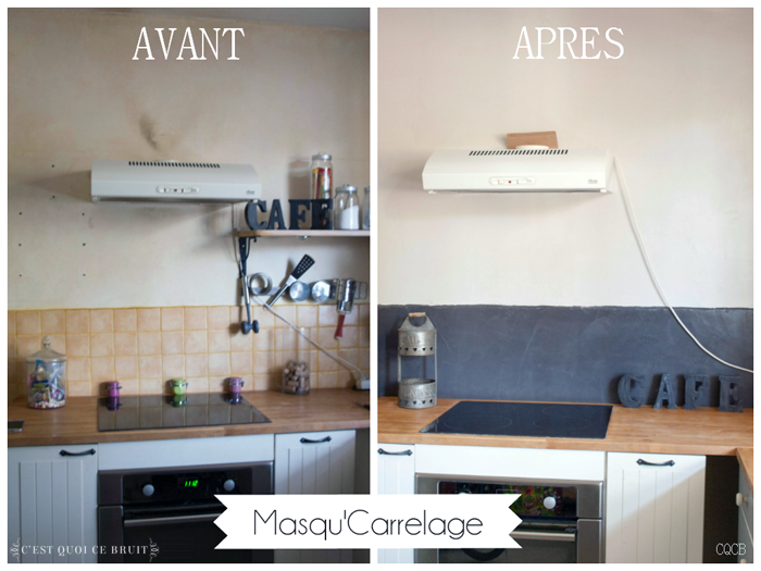 Idee deco peinture carrelage cuisine