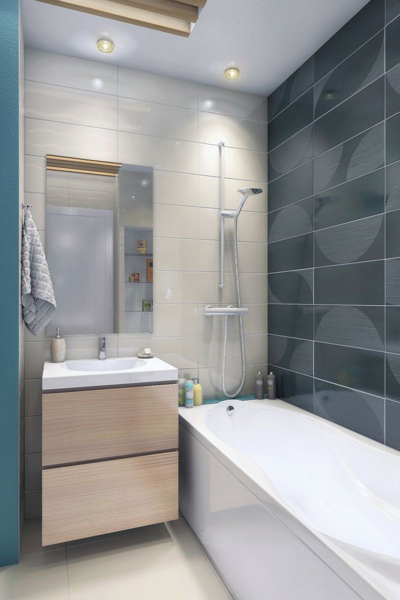 Carrelage salle de bain ivoire