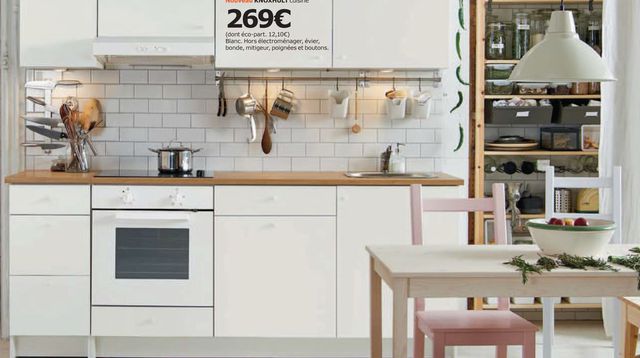 Photo cuisine blanche ikea