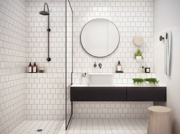 Carrelage salle de bain exemple