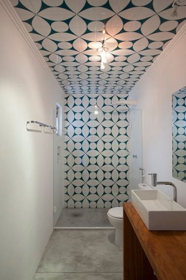 Carrelage salle de bain geometrique
