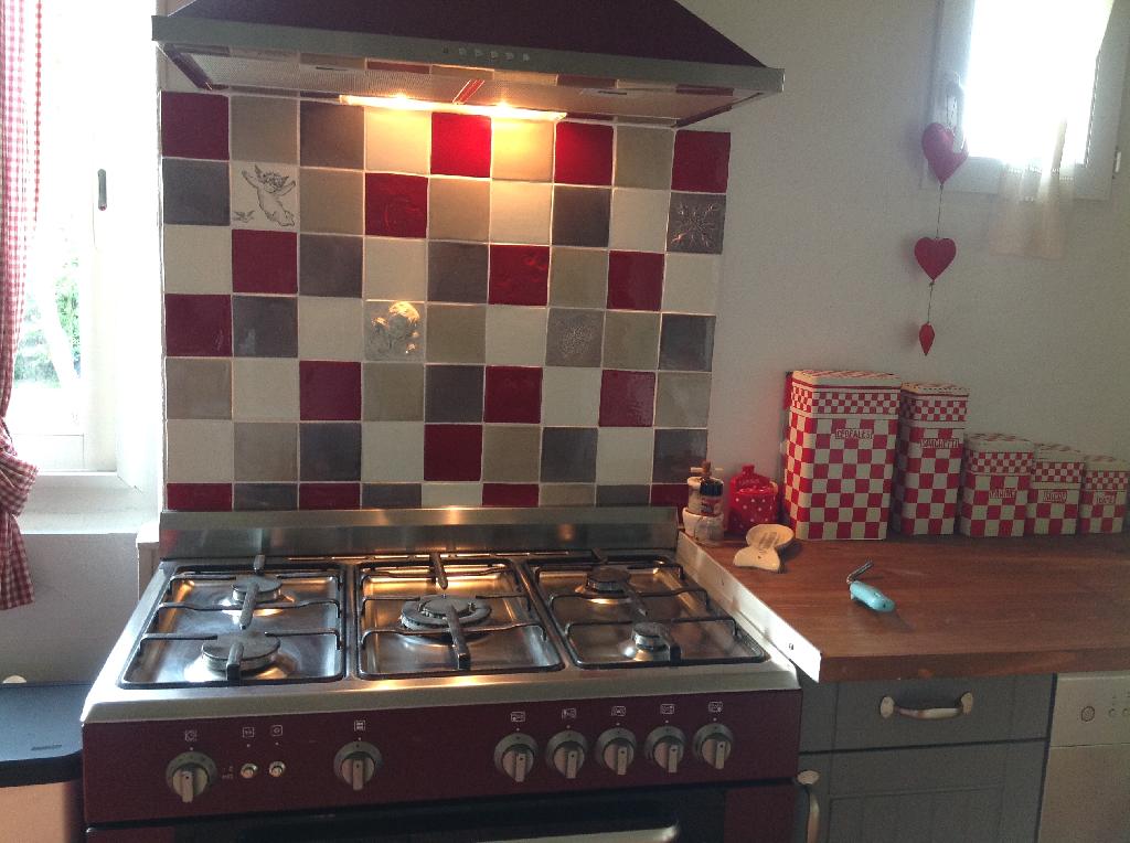 Carrelage ancien en credence