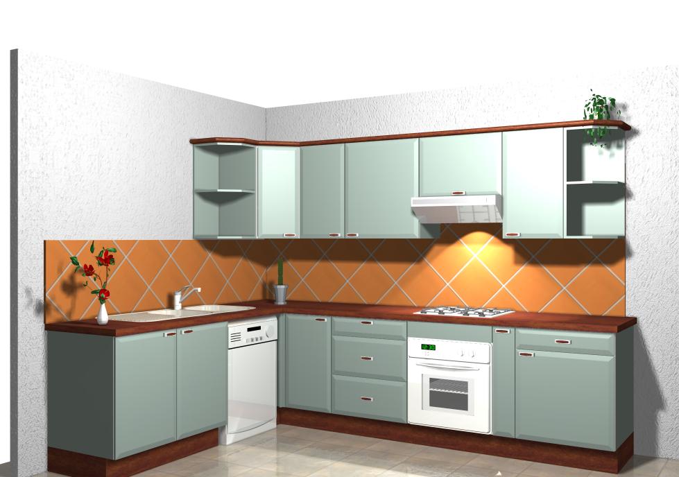 Deco cuisine vert eau