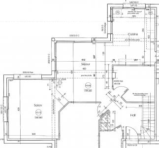 Plan de sejour salon cuisine