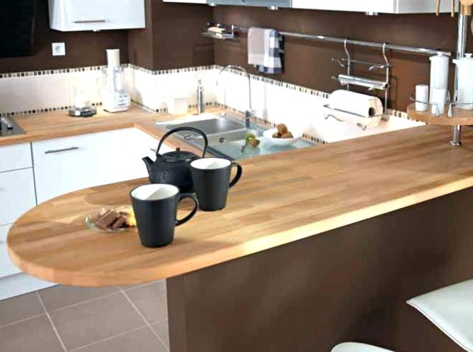 Plan de travail table bar cuisine