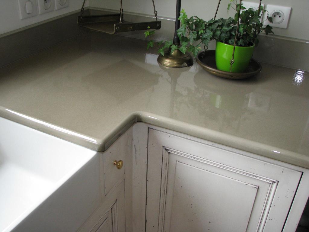 Plan de travail cuisine en lave