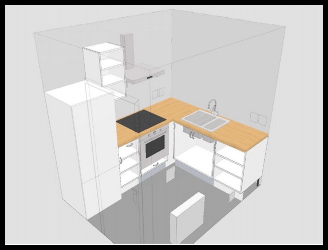 Plan aménagement cuisine 3d