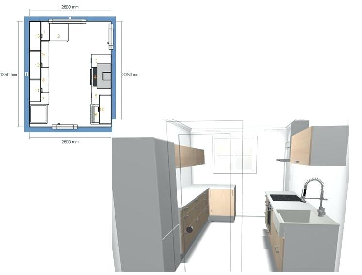 Plan cuisine parallèle