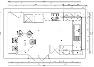 Plan de cuisine en u